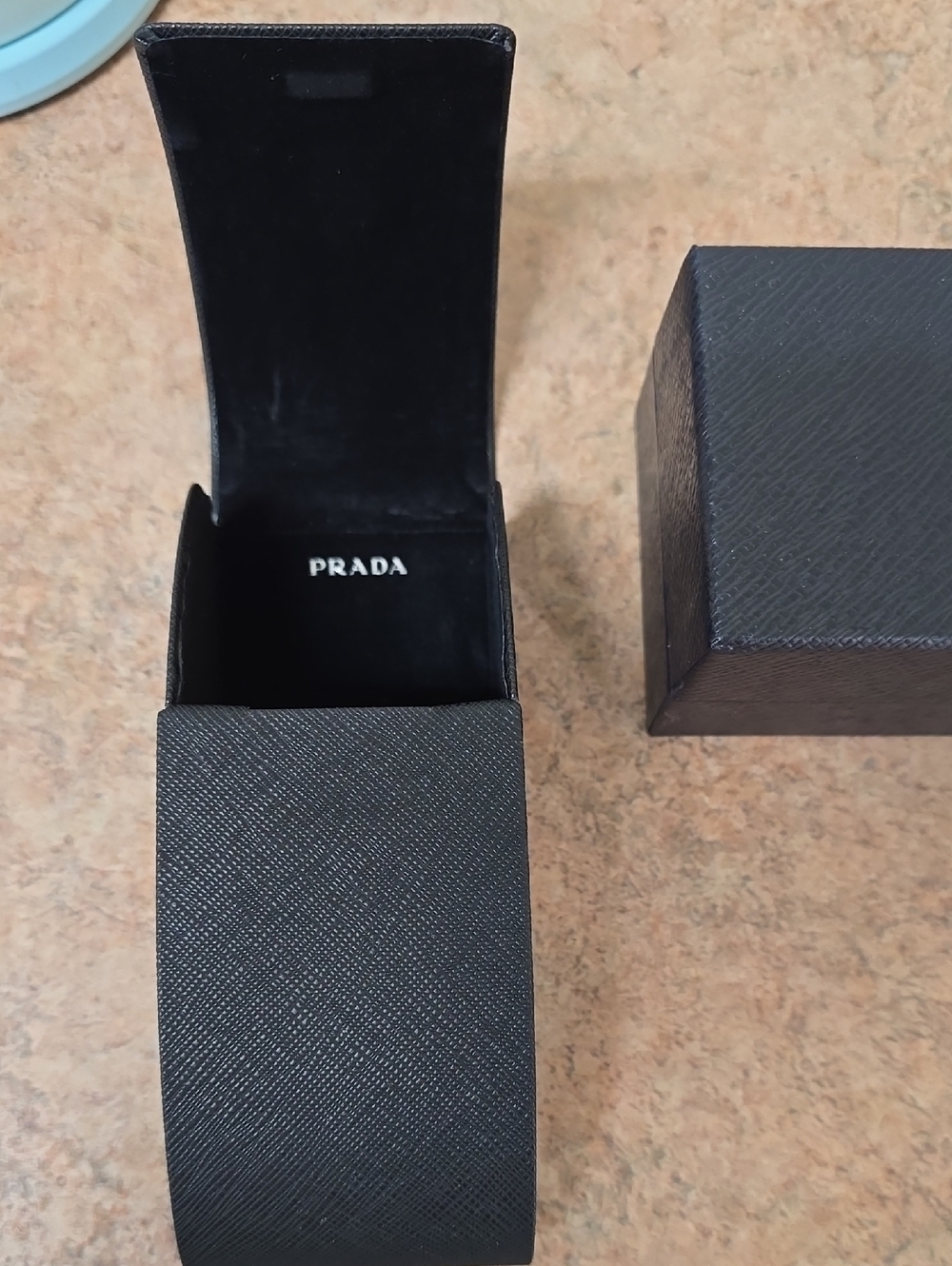 Prada Black Textured Watch Case